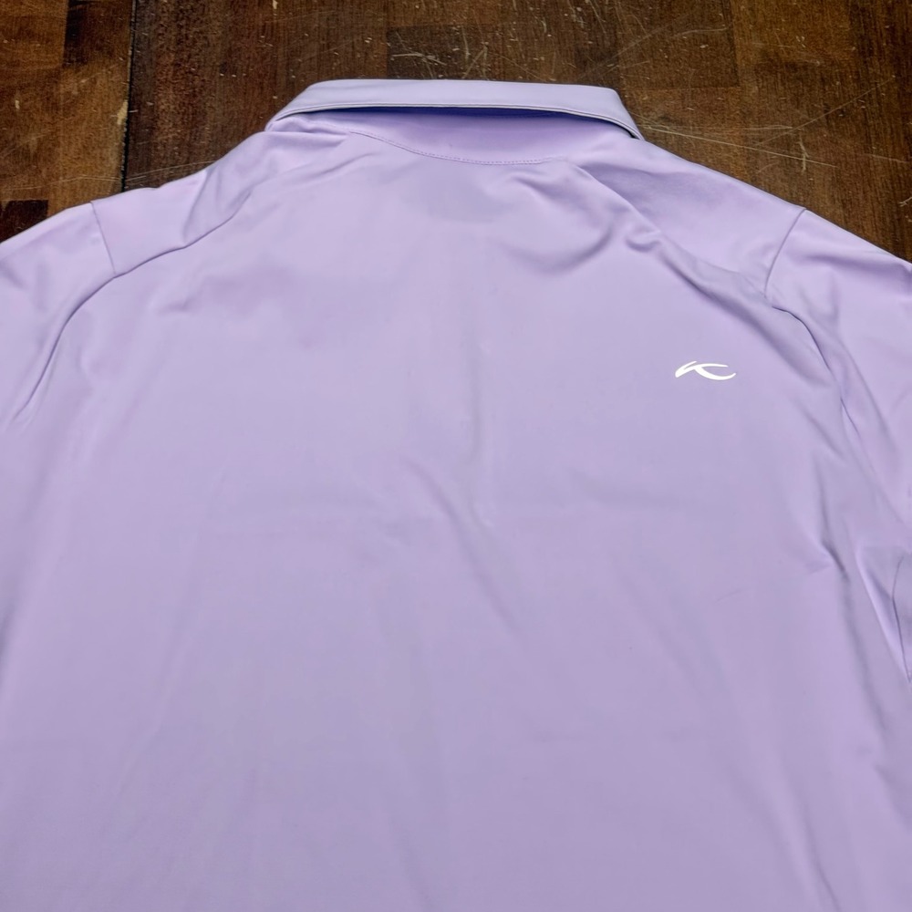 New KJUS Soren Polo Mens Size Medium 50 Lavender Long Sleeve Quick-Dry UPF 50+ - Picture 10 of 11